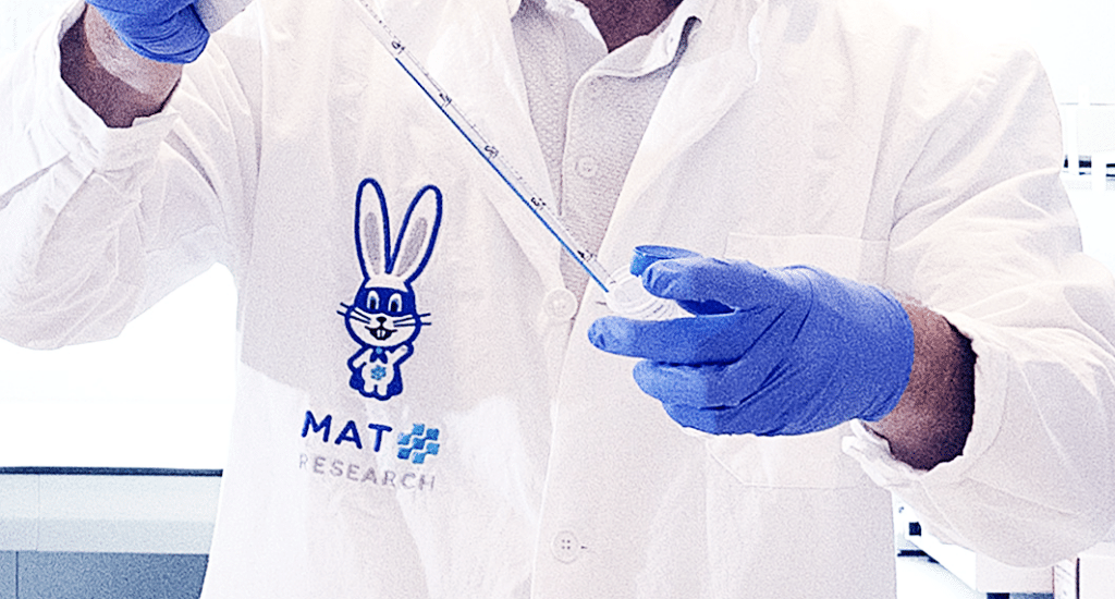 Scientist working in MAT Research lab.